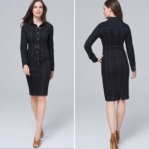 WHBM Denim Long sleeve Dress